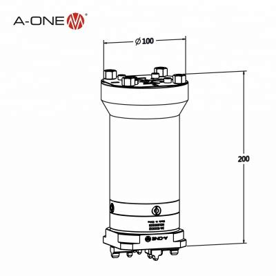 China Fit for EDM Machine A-ONE Stainless Steel 220 Vertical Extension Pneumatic Chuck for EDM Use 3A-300058 for sale