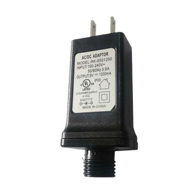 China Waterproof US Electrical Accessory Plug Power Adapter 12V 500mA Waterproof Power Supply for sale