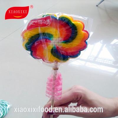 China Natural Multi Colored Sweet Swirl Lollipop Pop Candy With Factory Price for sale