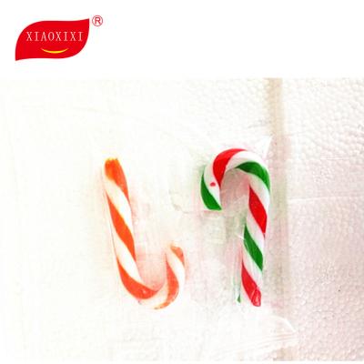 China furity natural flavor mini christmas candy canes 4g 5g for Xmax day with factory price for sale