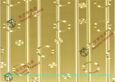 Chine Feuille décorative laminée à froid par No.4 ASTM JIS gigaoctet, tôle d'acier inoxydable du miroir No.8 d'acier de l'or 1000mm à vendre