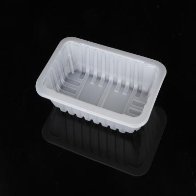 China Recyclable plastic food container for fresh box with white color, plastic blister box for food packaging for sale