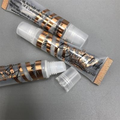 China Hotel / Airline / Travel / Cosmetics Wholesale Gold Custom Printed Lip Gloss Tubes Label for sale