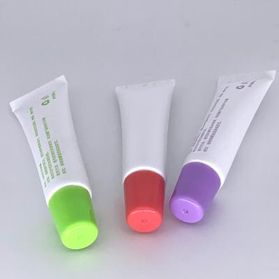 China Use for 19mm diameter 5-15ml volume cream, wholesale bpa free custom empty cosmetic lip gloss soft tubes. for sale