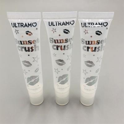 China Hotel/airline/travel/cosmetics custom logo cute lip gloss containers tube with good quality for sale