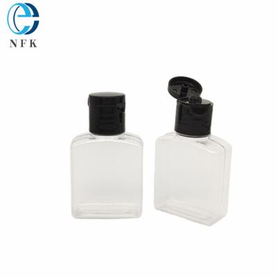 China Wholesale High Quality PET Material Recyclable 50ml Flip Cap Cosmetic Squeeze Bottle Top Plastic Lotion Shampoo for sale