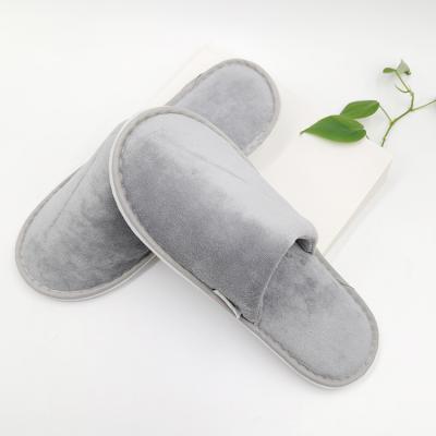 China Manufacturers Lightweight Washable Comfortable Disposable Hotel Coral Fleece Slippers for sale