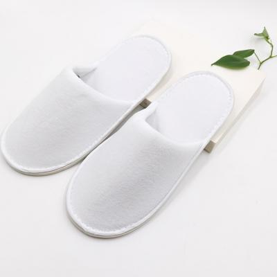 China 2021 Latest Design Light Weight Disposable Cheap Terry Hotel Slippers for sale