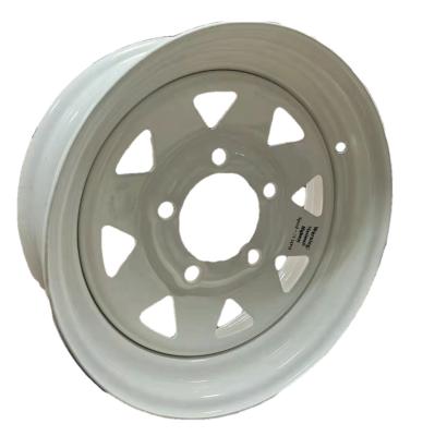 China [HOT SALE] China Steel Factory Steel Trailer Wheels Rims 12 13 14 15 16 Inch 4x100 4x114.3 High Loading for sale