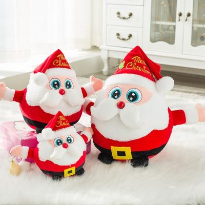 China Christmas decoration factory available sales Christmas decoration doll plush toy cartoon Santa Claus doll plush toy Christmas gift direct doll for sale