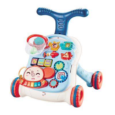 China Baby Walker Factory Price Swing Walker 2022 For Baby Helper Anti Rollover O-leg Multifunctional Baby Roller Walker for sale