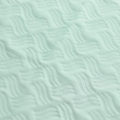 China White exquisite shape pattern memory wave striped jacquard knitted fabric for pillowcases and sofa covers for sale