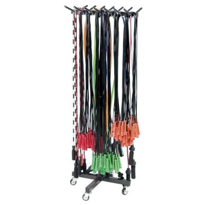 China Iron Premium Rolling Power Rope Tubing Storage Standing Jump Rope Rack for sale