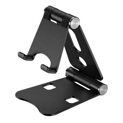 China Viable Multi-angle Mobile Phone Stand Adjustable Metal Stand Folding iPad Smartphone Display Holder for sale