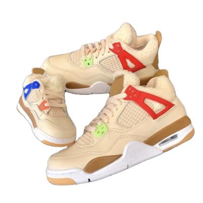 China 2021 fashion new fashion style NK AJ quality 4 things plush wild AJ sneakers 4 sports running NK basketball shoes for sale