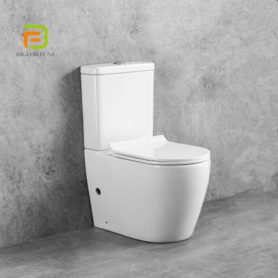 China Double-flush Western Sanitary Ware Ceramic Two Piece Floor Standing Toilet Bowl for sale