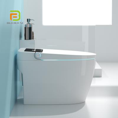 China Automatic Operation New Intelligent Bathroom Floor Mounted Smart Toilet Seat Bidet Wc for sale