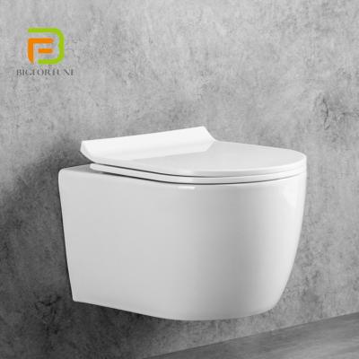 China Double-flow Style Modern Minimalist Bathroom Toilet Set Ceramic Wall Hung Toilet With Bidet for sale