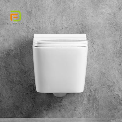 China 1 Piece American Standard Double-Flow Wall Hung Toilet WC Sanitary Ware for sale