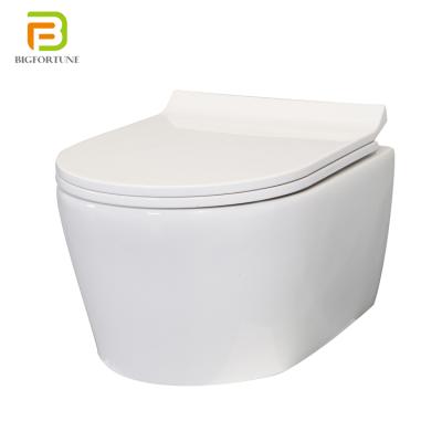 China Double-flow Factory Price Ceramic One Piece Wall Hung Toilet For Bathroom for sale