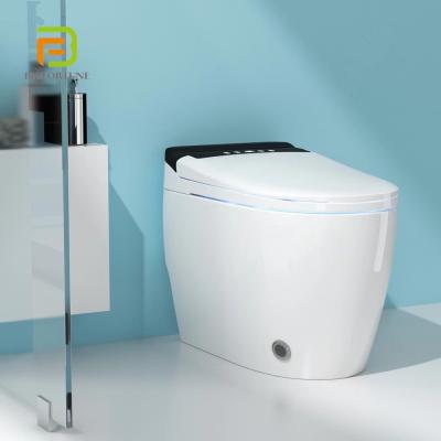 China Wholesale Modern Luxury Smart Ceramic Toilet Design Automatic Operation Bathroom Floor Standing Smart Toilet With Bidet Function for sale