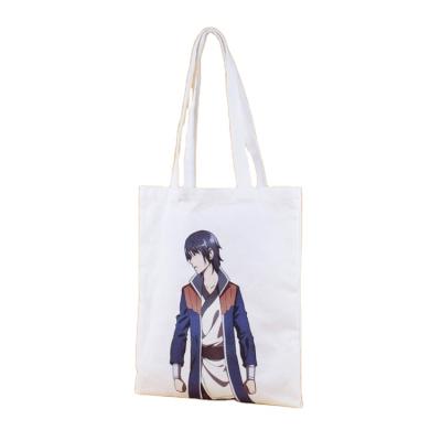 China PP Cartoon Grocery Bag Top Selling Foldable Shopping Women Swap Canvas Do UpShoulder Bag With Logo Printed for sale