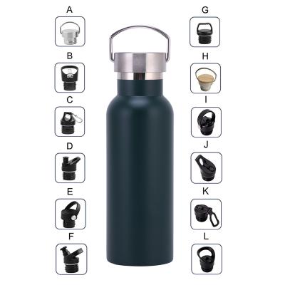 China Stainless Steel Vacuum Sports Bottle 500ml Viable Double Walled Water Bottles With Custom Logo Sports In Stock for sale