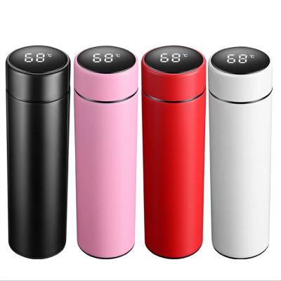 China Viable Classic Custom 500ml Smart Water Bottle Led Temperature Display Lid Vacuum Insulated Water Bottle for sale