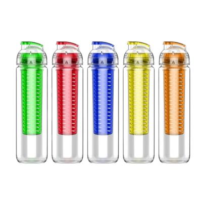 China HOT SALE Viable 750ml Plastic Water Bottle For Fruit Infused With BPA Free Material for sale