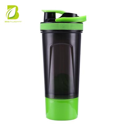 China New Design 700ml Sport Water Shaker Viable Plastic Bottle For Protein Shaker With Shaker Ball for sale