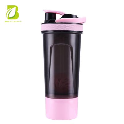 China Sustainable Ready To Ship New Design Plastic Shaker Bottle New Design Magnet Bottle With Handle for sale