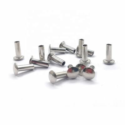 China Factory wholesale steel round head rivet flat semi tubular rivet for chair for sale