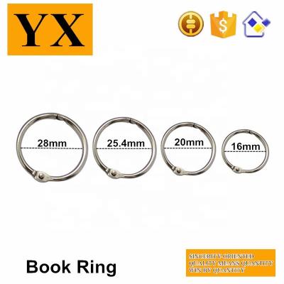 China Metal Office Supplies Metal Nickel Binding Book Binding Ring For Intro Book Binding for sale