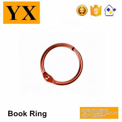 China Metal Red Color Plated Book Binding Ring 25mm for sale