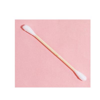 China Eco-friendly double-end Earbuds Bamboo Cotton Bud Swab Quantity Head Box Logo Paper Double Pure Stick Material Pieces Label Natural Origin for sale