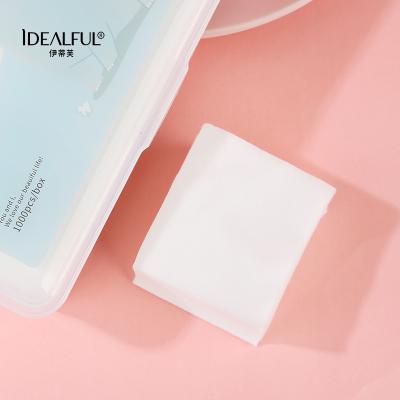 China Face Cleaning Makeup Remover Pad New design hot selling makeup remover cotton pads 100pcs/bag White Colour 5*6cm 100% Pure Natural Cotton Pad for sale