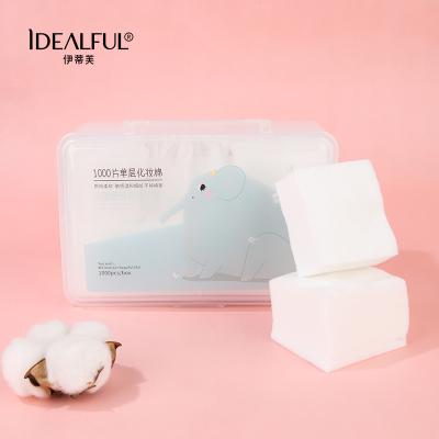 China Face Cleaning Makeup Remover Pad Travel Makeup Tools Cosmetic Set Cotton Ball Cotton Swab 5*6cm 100% Pure Natural Cotton Pad 100pcs/bag for sale