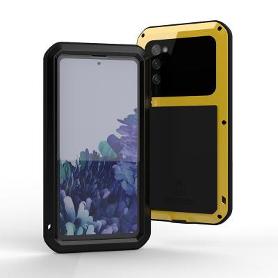 China Gorilla Glass Love Mei Detachable 360 ​​Degree Protective Aluminum Frame with Tempered Glass for Samsung S20 Fe for sale