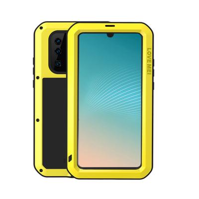 China Top Selling Anti-fall Love Mei 3 in 1 Hybrid Metal Armor Shockproof Waterproof Case TPU Phone Case For Huawei P30 for sale