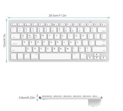 China 10m Wholesale Professional Ultra-thin Wireless Keyboard Blue-tooth 3.0 Teclado Wireless Keyboard for Apple for iPad Series IOS System for sale