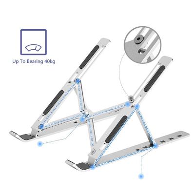 China Aluminum Alloy Simple Hot Portable Foldable Laptop Stand Notebook Amazon Cooling Stand for sale