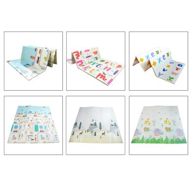 China XPE Baby Play Mat Wholesale Price Quarter MAT Baby PU Foam Foldable Crawling Double Sided Play Mat Play Mats For Home Decor for sale