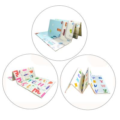 China 2022 Educational Toy Moisture-proof Vegan Leather Baby Playmat Light Colors Non-Toxic Baby Play Mat for sale