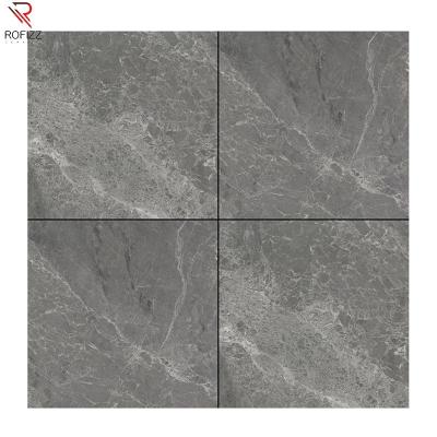 China Full Body Modern Negative Ion Marble 900*900mm Dark Gray Suitable For Home Or Business for sale