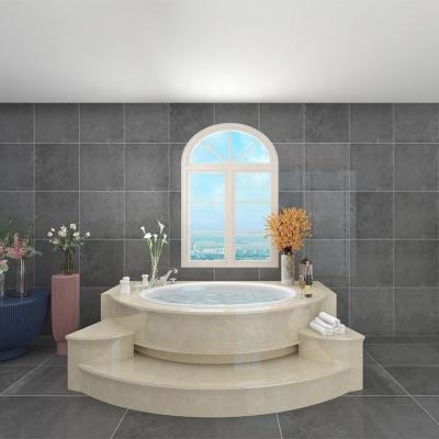 China Matte Classic Design 600X600mm Non-Slip Ceramic Tiles 60x60 Cement Look Rustic Floor Tiles for sale