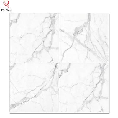 China Modern Ceramic Polished Marble Flooring 1200 x1200 Shiny Glazed Glazed Tile for sale