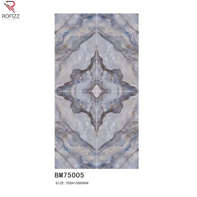 China Waterproof+ECO-Friendly+Self-adhesive 750x1500mm Large Look Porcelain Slab Marble Tile for sale