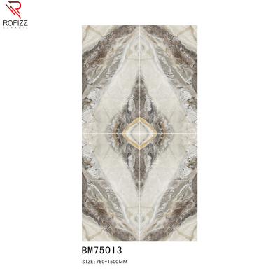 China Waterproof+ECO-Friendly+Self-adhesive Delicate Modern Large Sizes Marble Glazed Glossy Matte Porcelain Slab Floor Wall Tile For Countertop Hotel Villa Lobby for sale