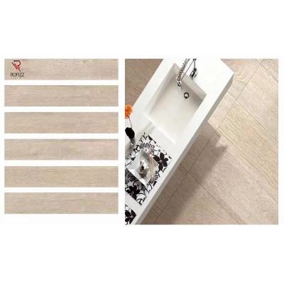 China Factory Floor Dirt-resistant Shandong Wood Texture Matte Surface Ceramic Porcelain Tiles for sale