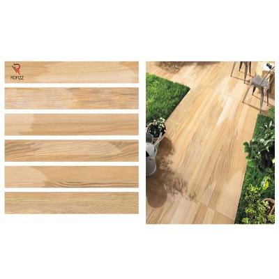 China Non Slip Rustic Wood Flooring Porcelain Tile Dirt-resistant for sale